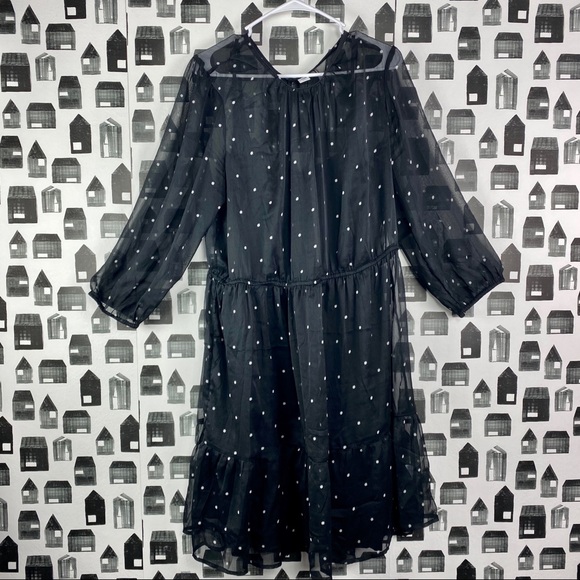 black white star dress